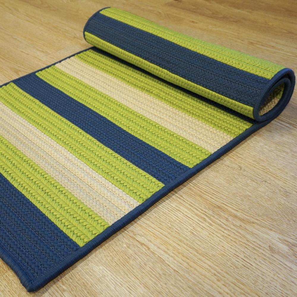 Reed Stripe Square - Blue Vibes 3x3 Rug. Picture 3