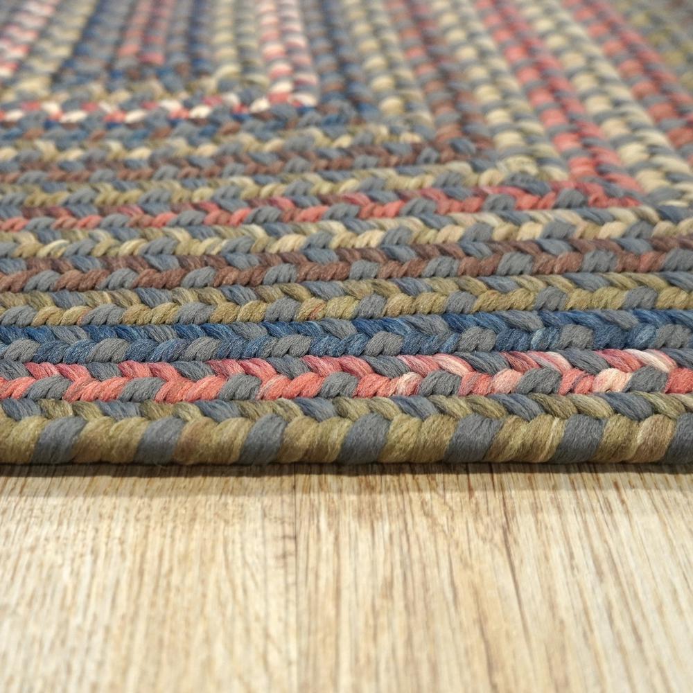 Lucid Braided Multi Square - Ash Grey 3x3 Rug. Picture 6