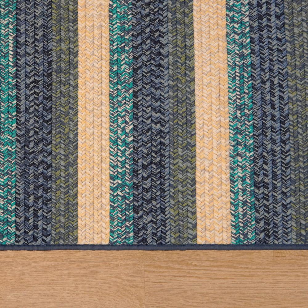 Ashton Tweed Stripe Square - Blue Lites 3x3 Rug. Picture 7