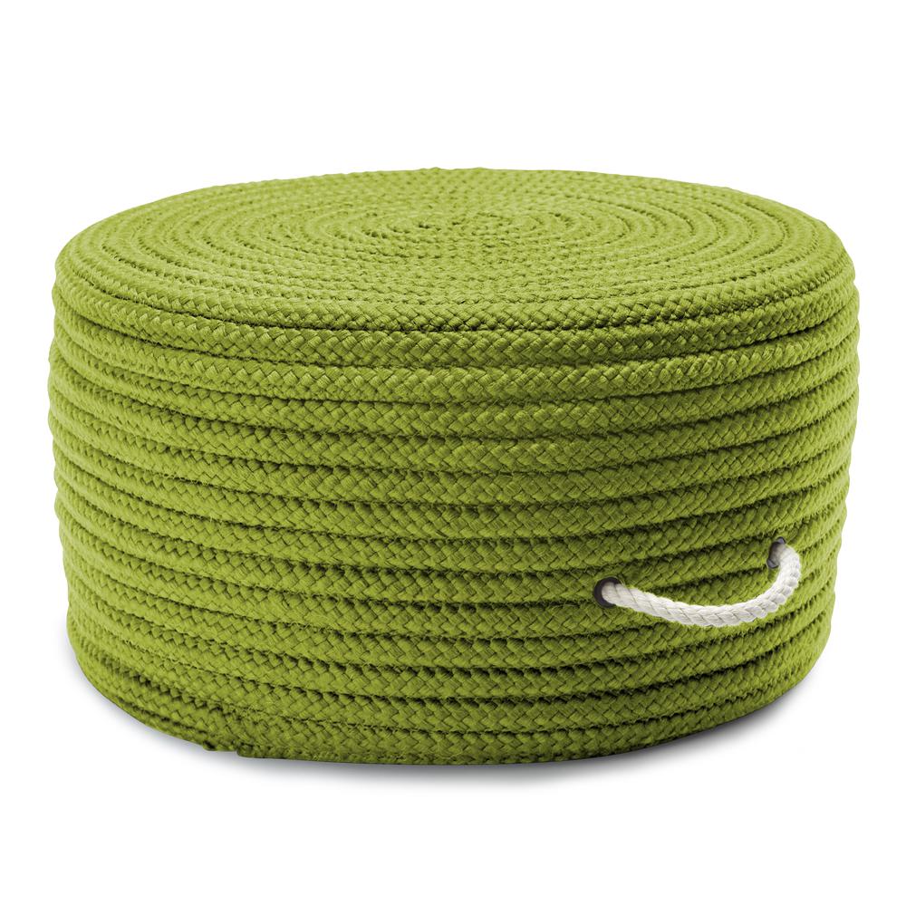 Simply Home Solid Pouf Bright Green 20"x20"x11". Picture 1