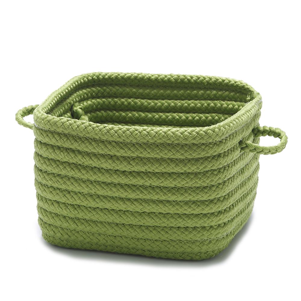 Simply Home Solid Pouf Bright Green 20"x20"x11". Picture 2