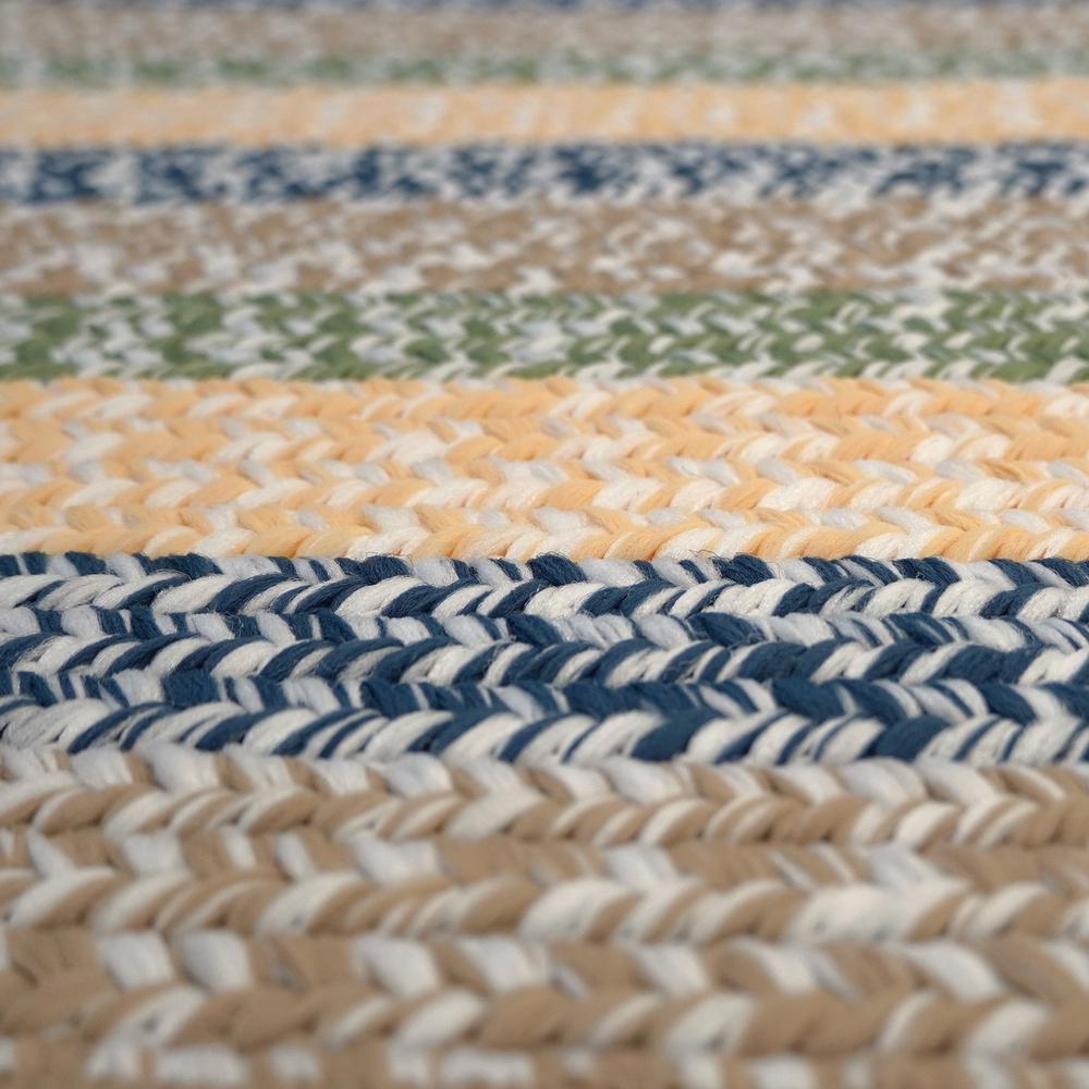 Baily Tweed Stripe Square - Daybreak 3x3 Rug. Picture 12