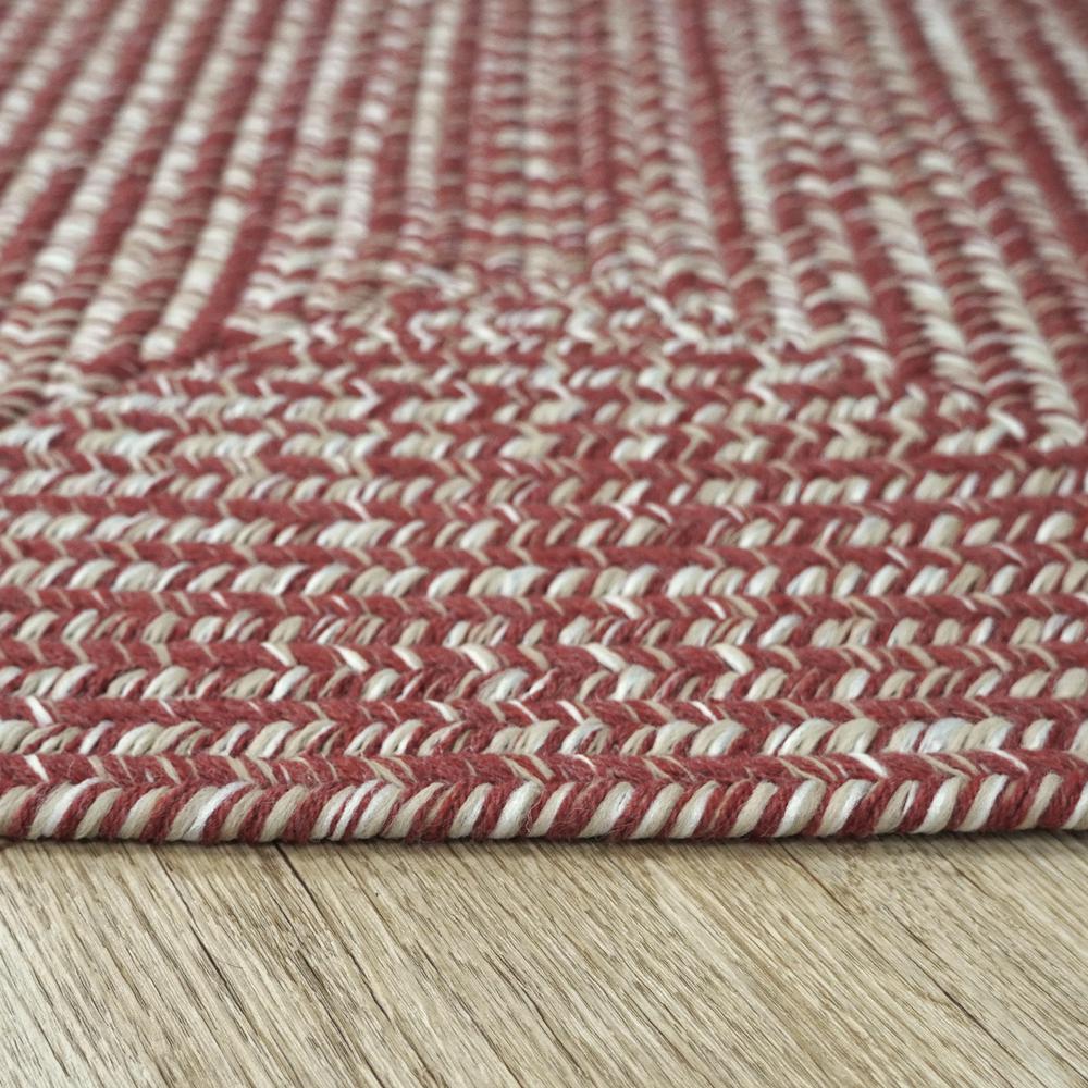 Bridgeport Tweed Square - Toasted Red 4x4 Rug. Picture 6