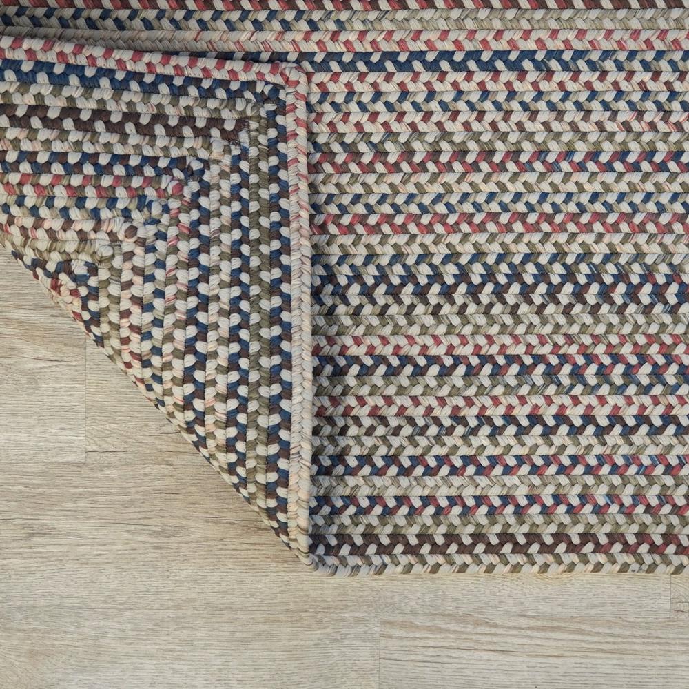 Lucid Braided Multi Square - Beige Linen 4x4 Rug. Picture 1