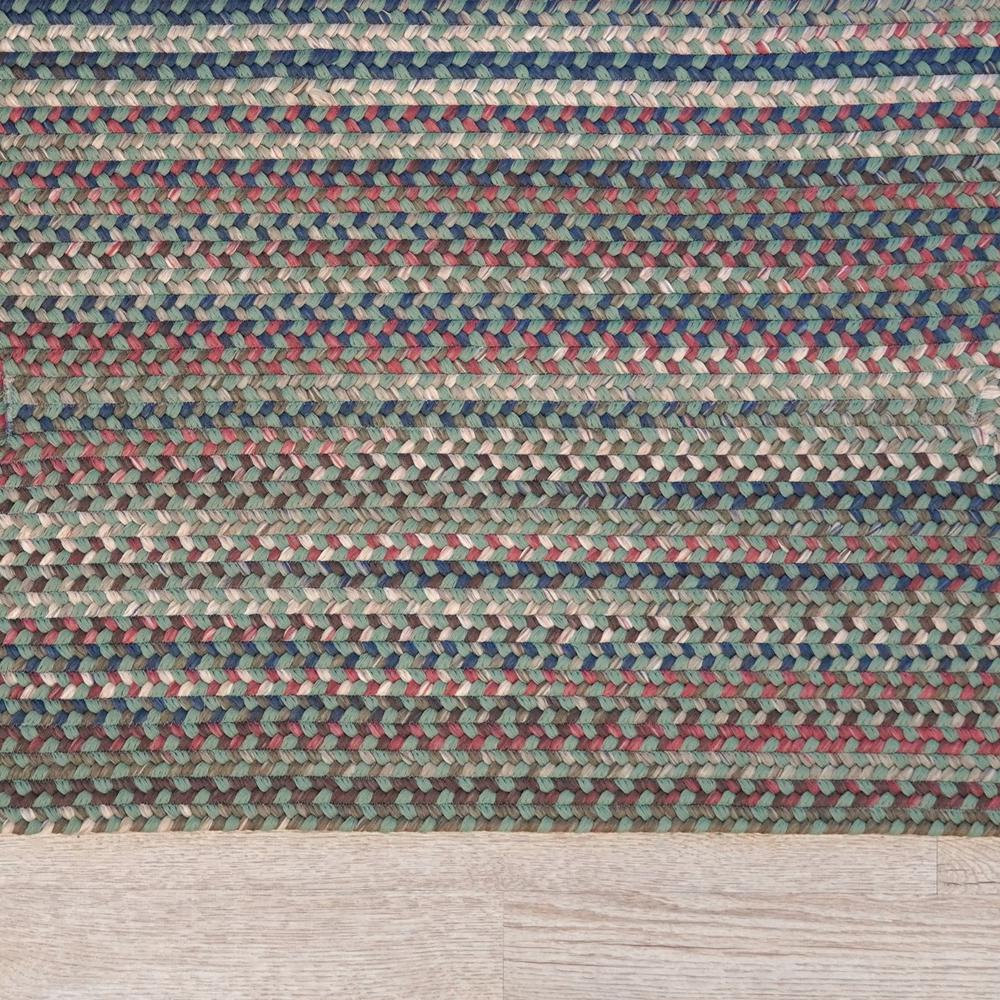 Lucid Braided Multi Square - Dusted Moss 4x4 Rug. Picture 13