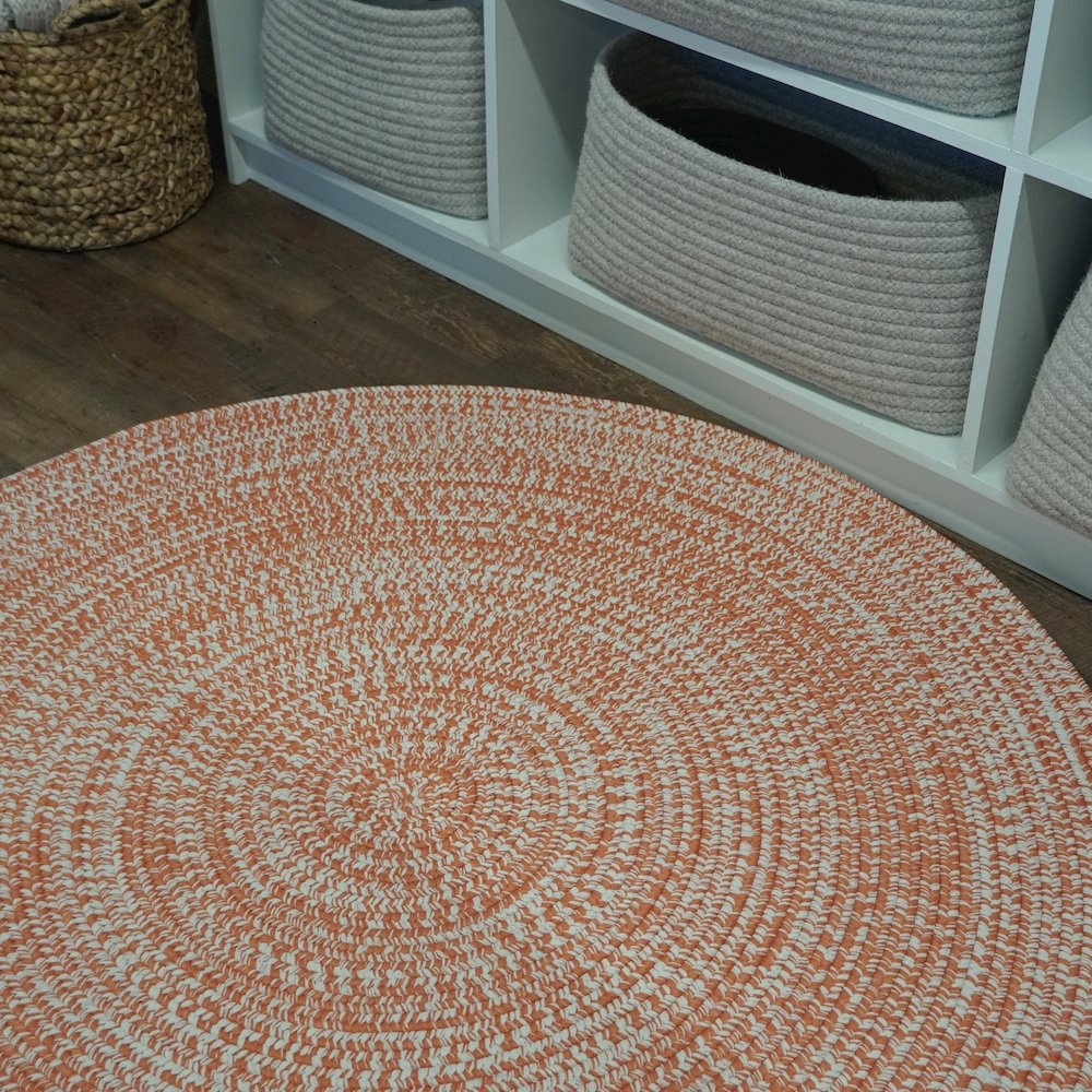 Hawaiian Multi Round - Rusted Orange - 10' x 10'. Picture 6