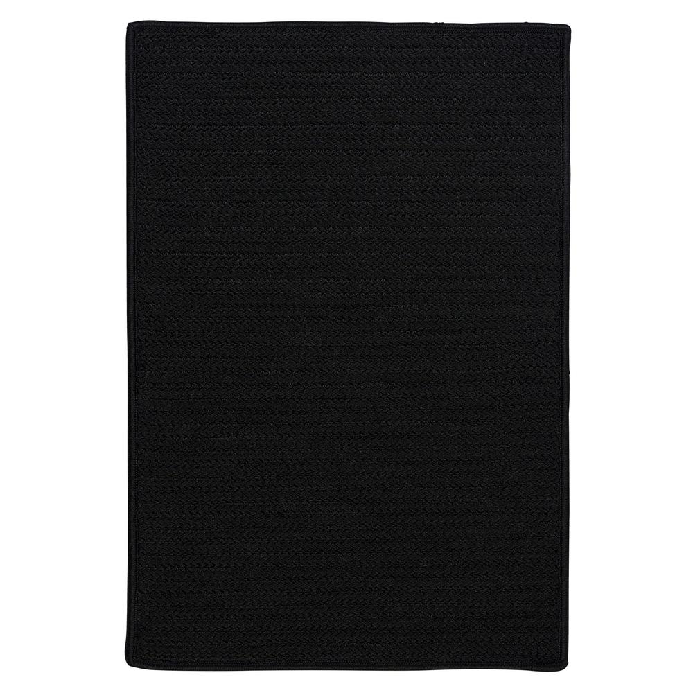 Simply Home Solid - Black 6'x9'. Picture 5
