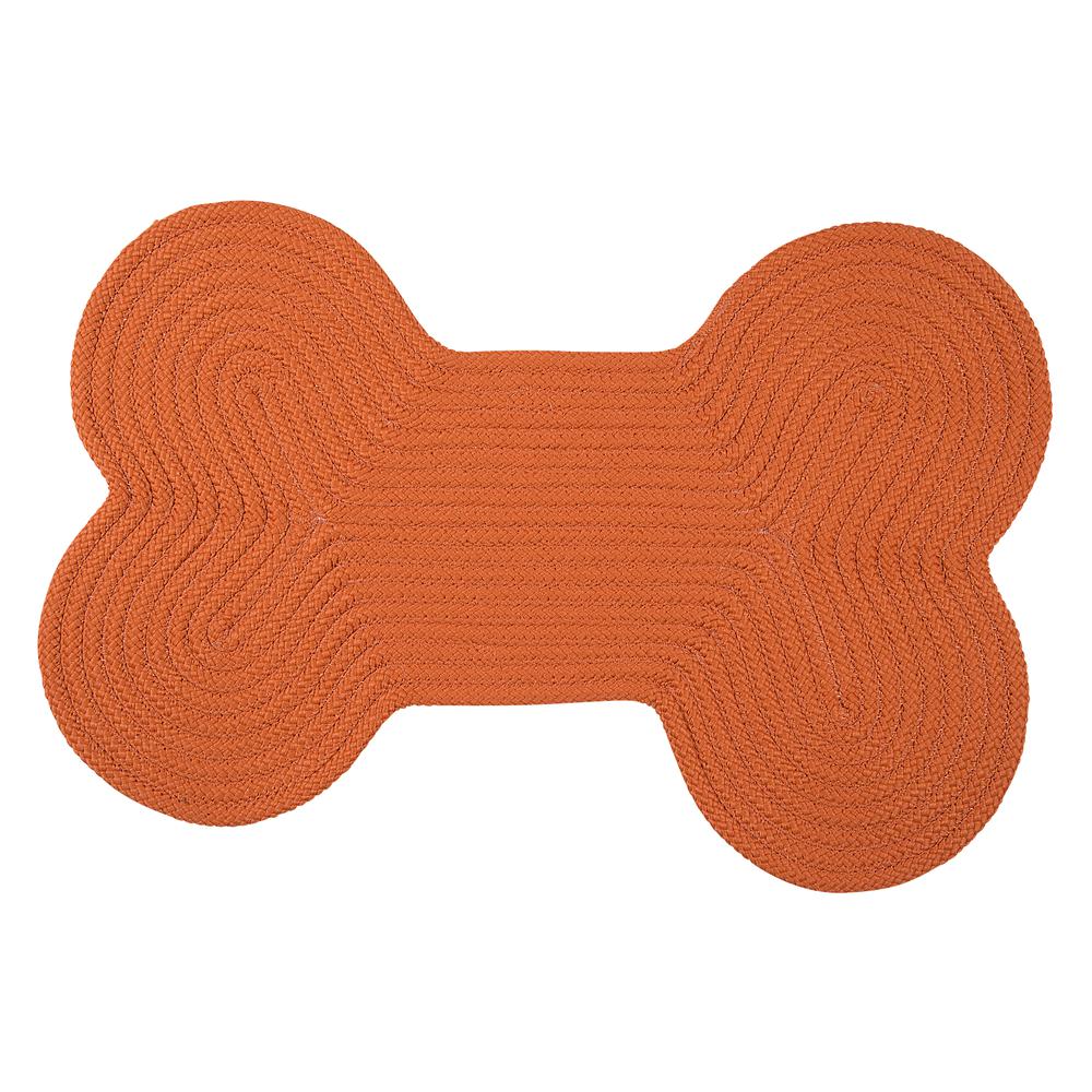 Dog Bone Solid - Orange 18"x30". Picture 2