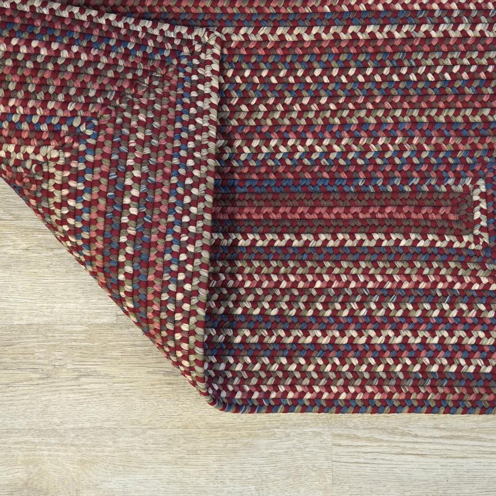Lucid Braided Multi Square - Rusted Red 8x8 Rug. Picture 1