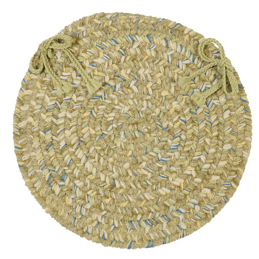 West Bay- Celery Tweed Chair Pad (single). Picture 2