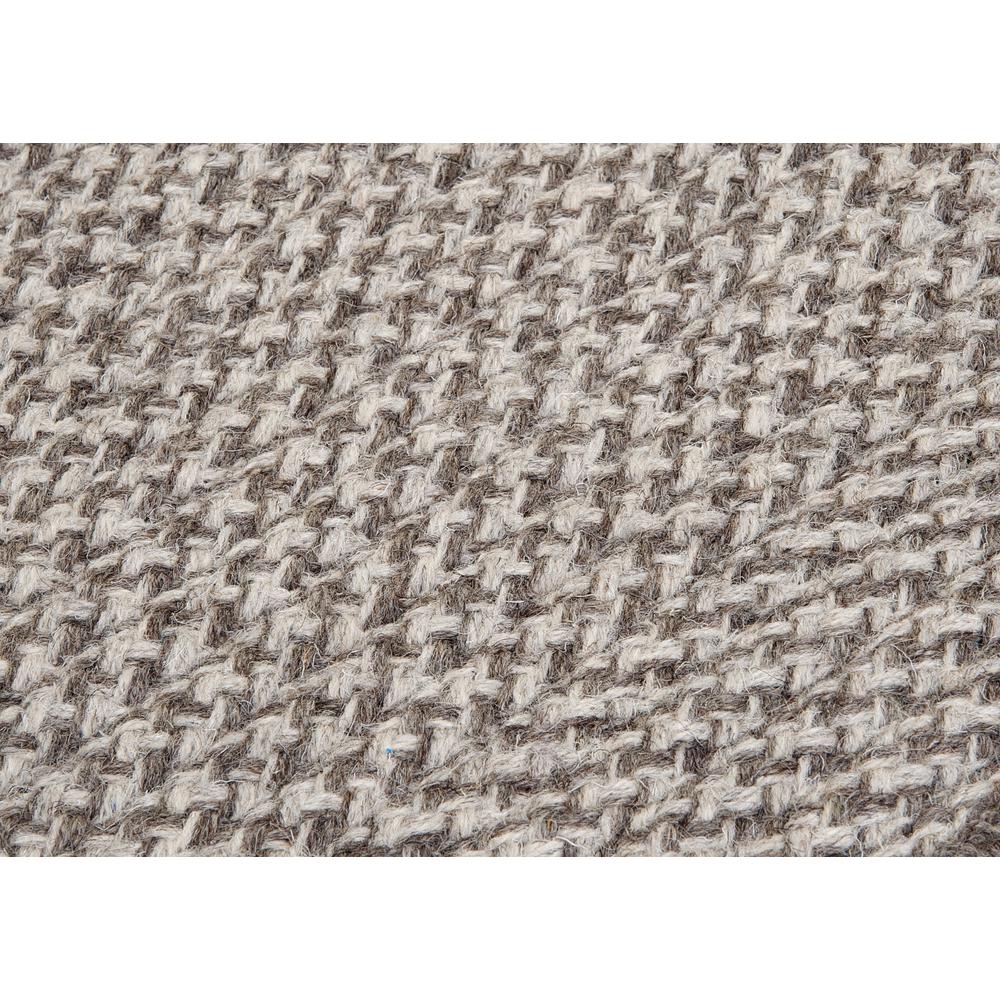 Natural Wool Houndstooth - Latte 7' square. Picture 1