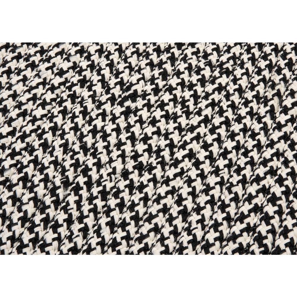 Outdoor Houndstooth Tweed - Black 7' square. Picture 3