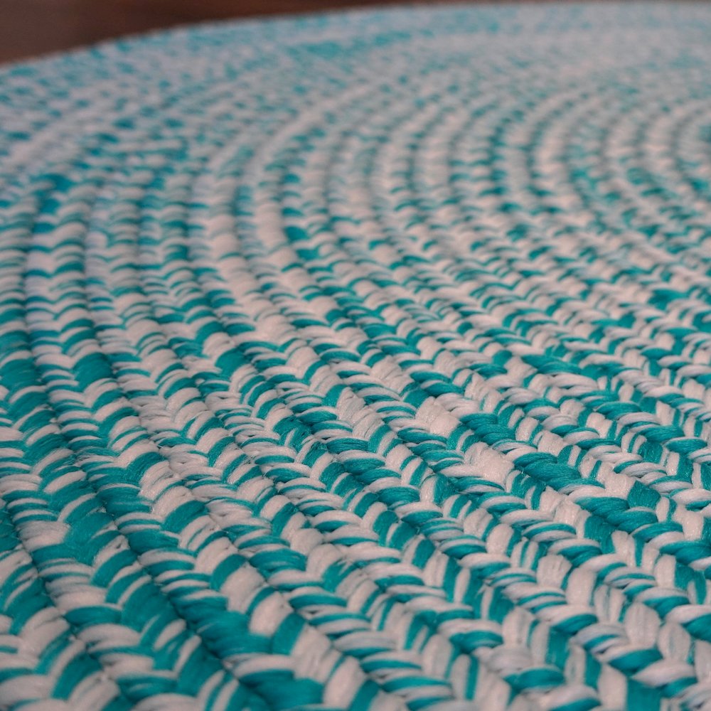 Hawaiian Multi Round - Aquaberry - 3' x 3'. Picture 4