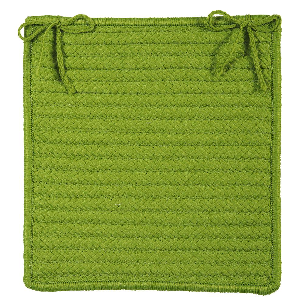 Simply Home Solid - Bright Green Chair Pad (set 4). Picture 2