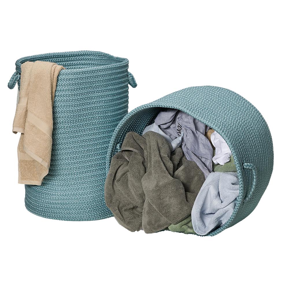 Clean & Dirty Woven Hamper Set-2 - Federal 17"x17"x22" 19"x19"x15". Picture 6