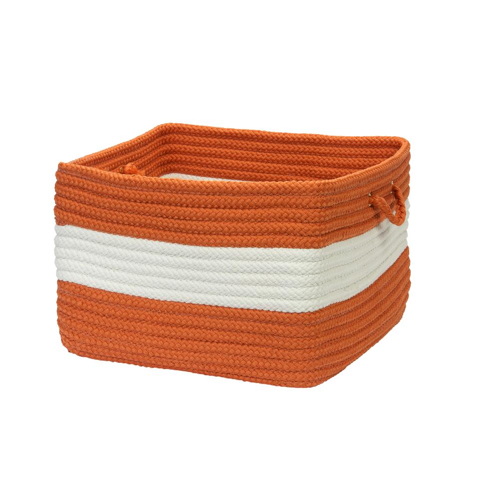 Rope Walk - Rust 18"x12" Utility Basket. Picture 2