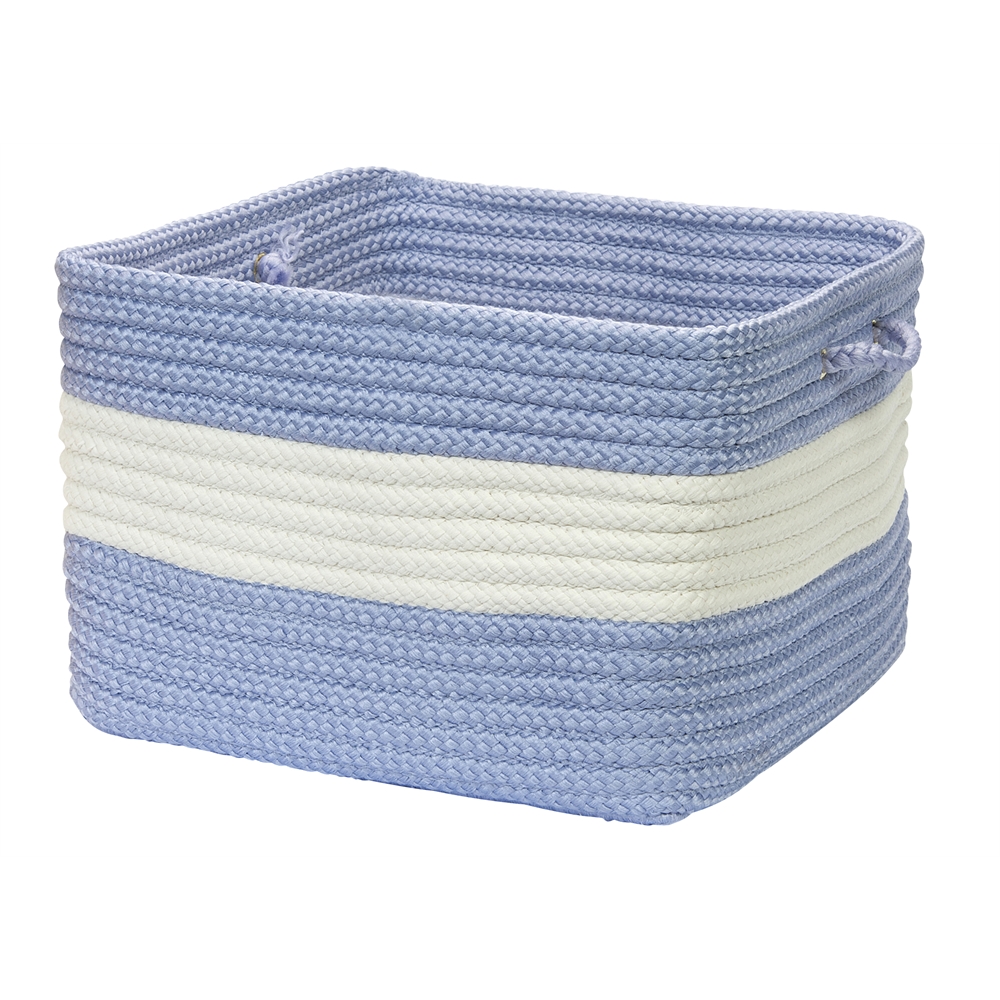 Rope Walk - Amethyst 18"x12" Utility Basket. Picture 1