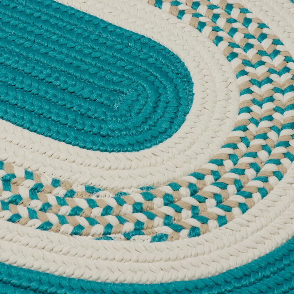 Crescent - Teal 2'x3'. Picture 2