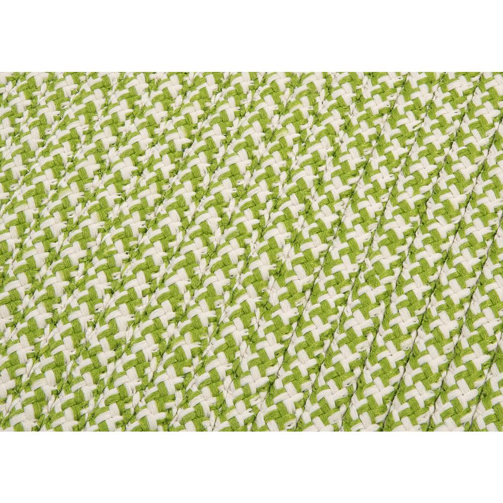 Outdoor Houndstooth Tweed - Lime 4' square. Picture 2