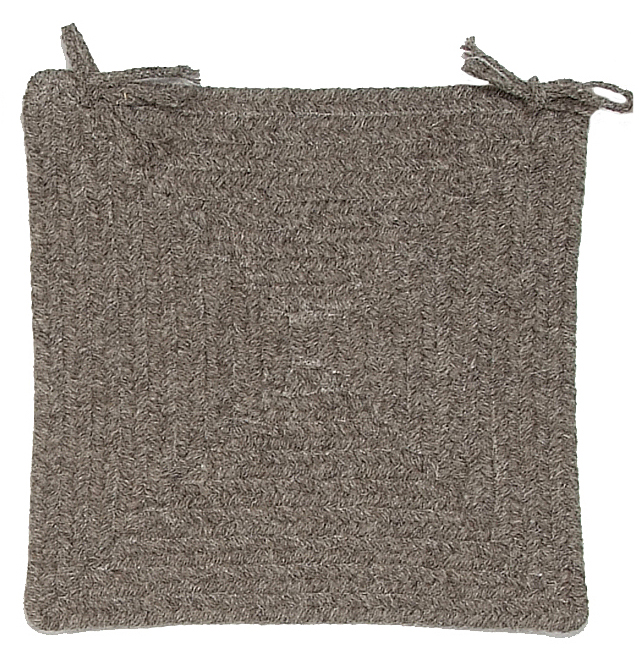 Shear Natural - Rockport Gray Chair Pad (set 4). The main picture.