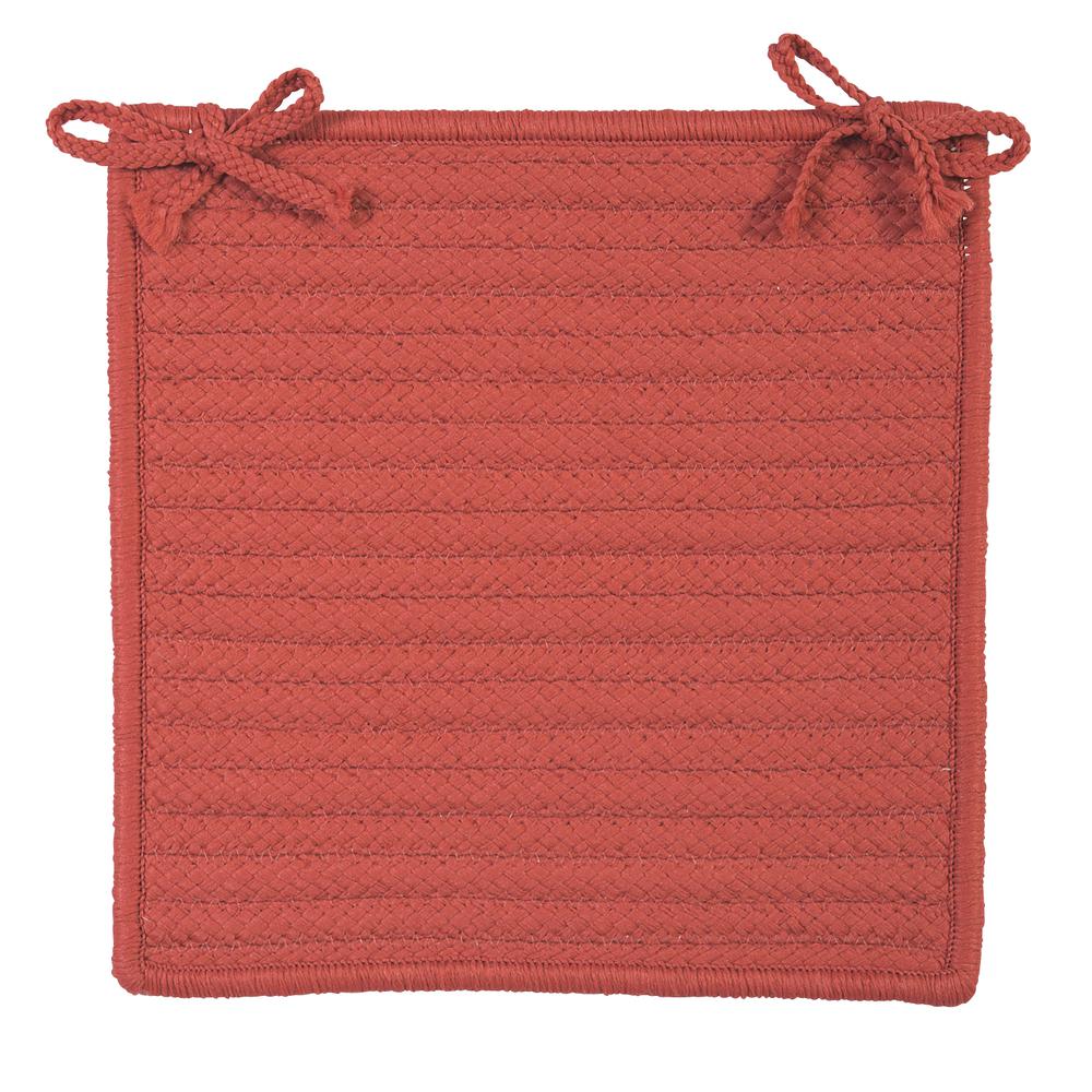 Simply Home Solid - Terracotta Chair Pad (set 4). Picture 2