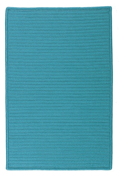 Simply Home Solid - Turquoise 10'x13'. Picture 1
