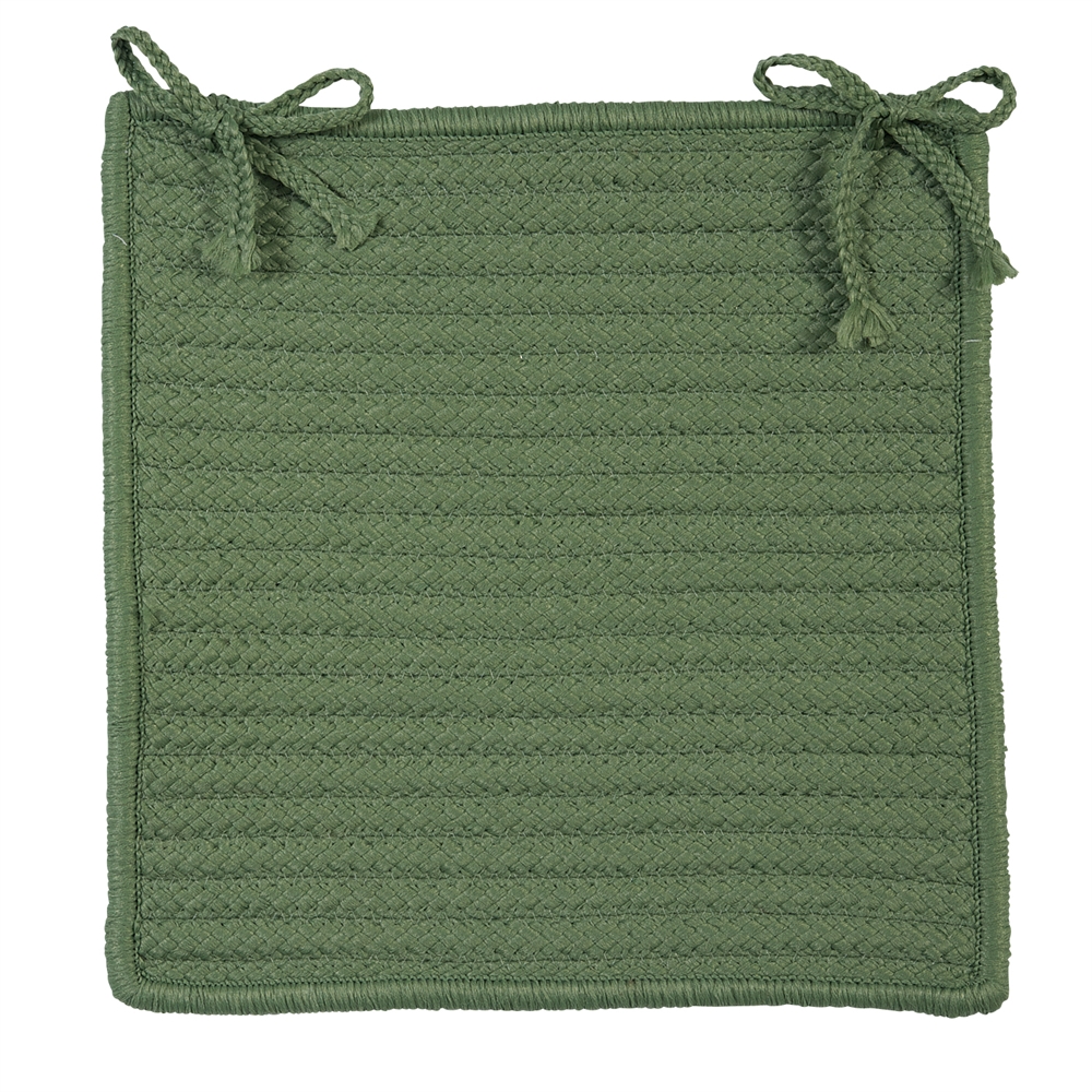 Simply Home Solid - Moss Green Chair Pad (single). Picture 1
