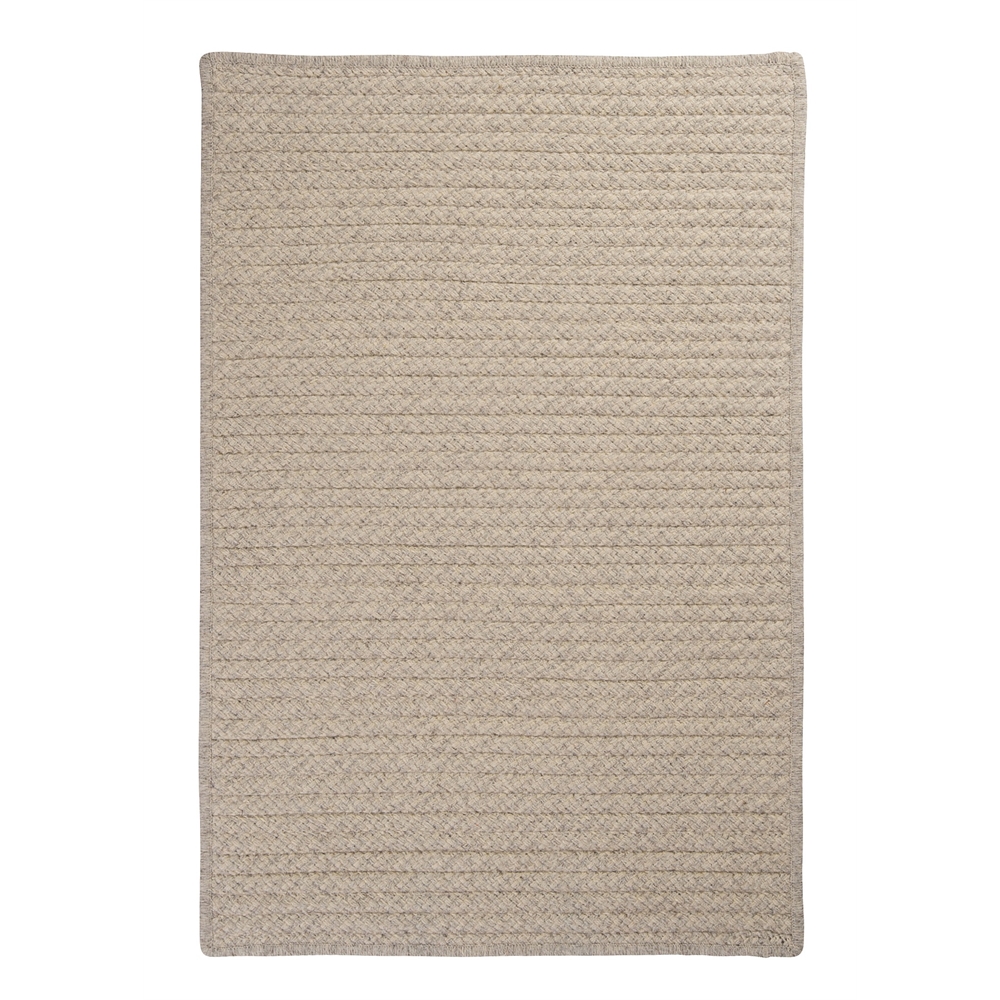 Natural Wool Houndstooth - Cream 4' square. Picture 1