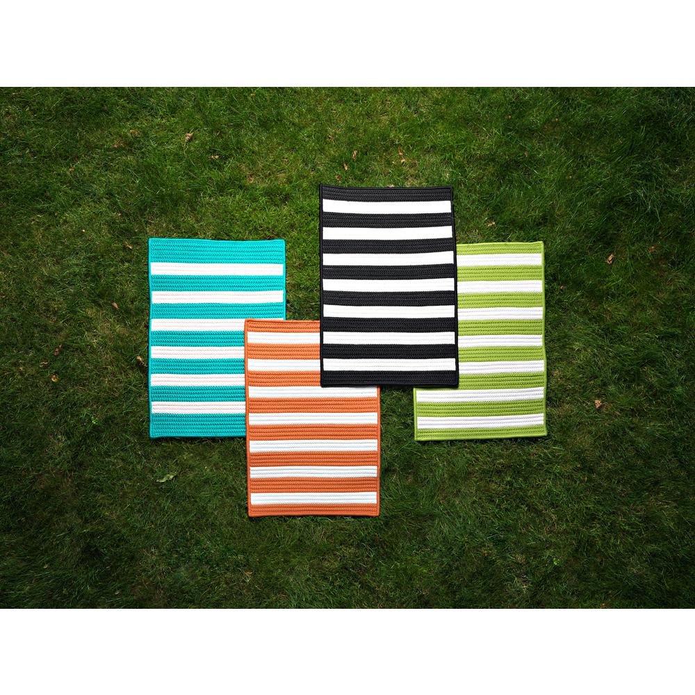 Stripe It- Turquoise 8' square. Picture 3