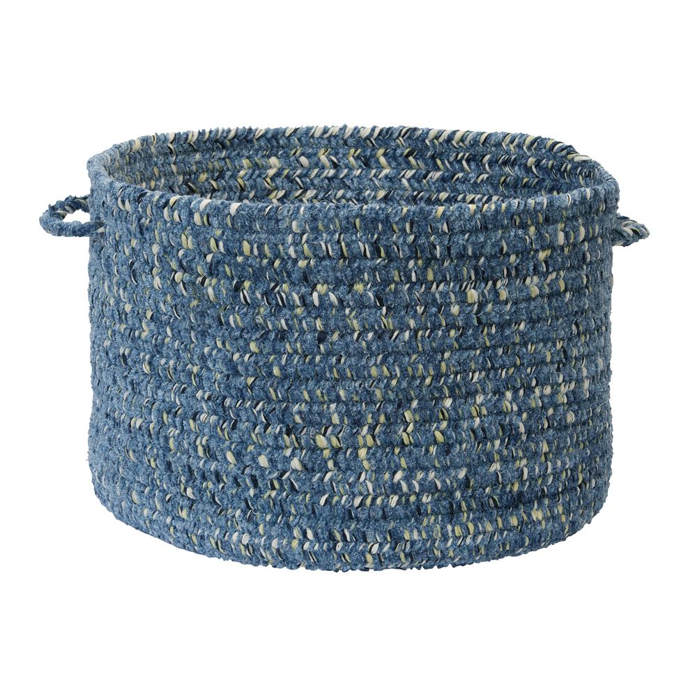 West Bay- Blue Tweed 14"x10" Utility Basket. Picture 2