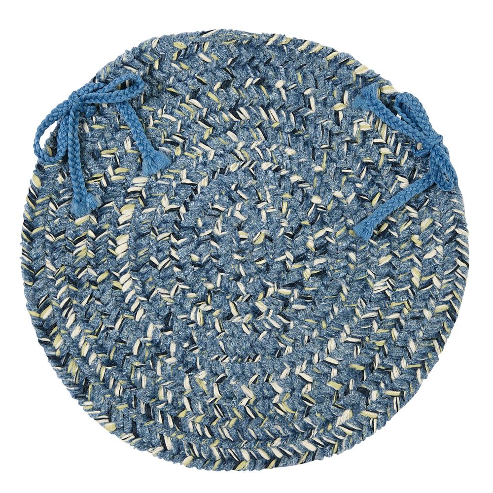 West Bay- Blue Tweed Chair Pad (set 4). Picture 2