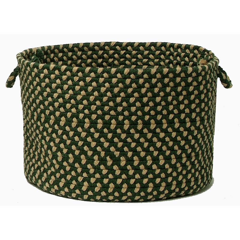 Brook Farm - Winter Green 14"x10" Utility Basket. The main picture.