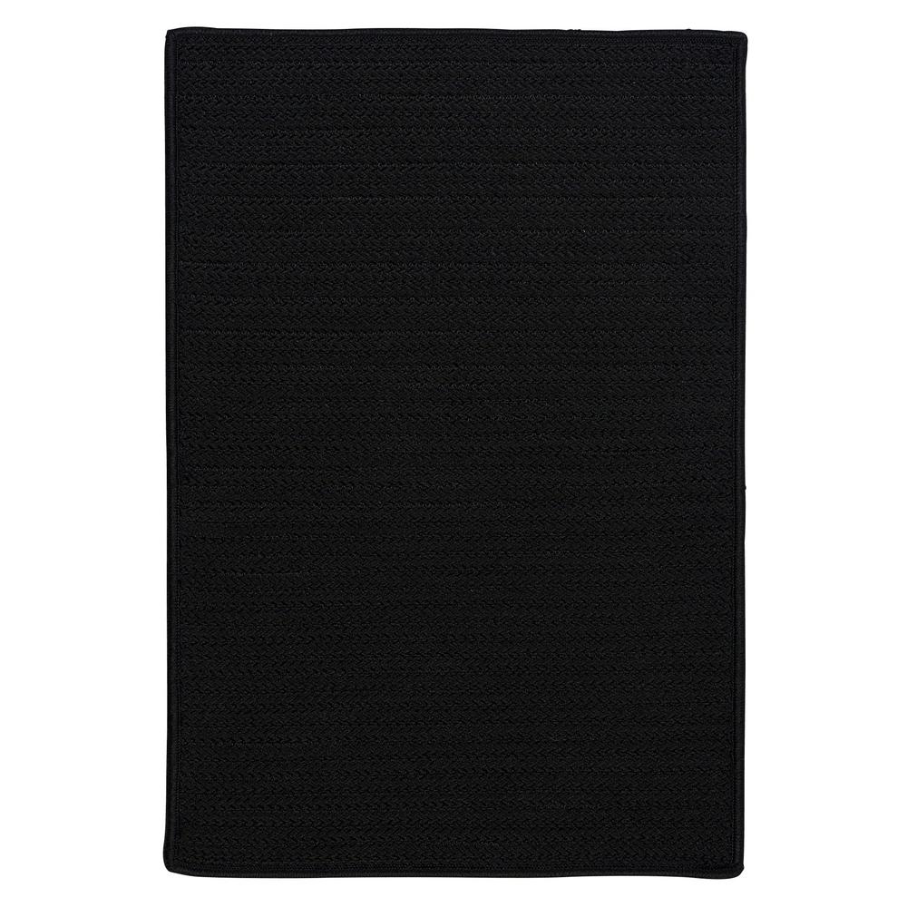 Simply Home Solid - Black 10'x13'. Picture 1