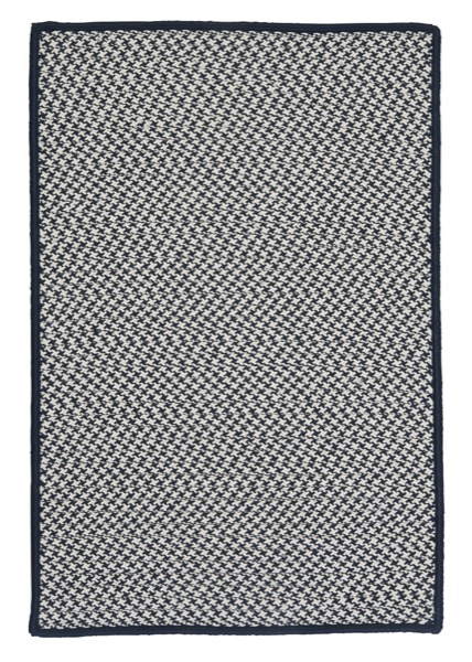 Outdoor Houndstooth Tweed - Navy 2'x8'. The main picture.