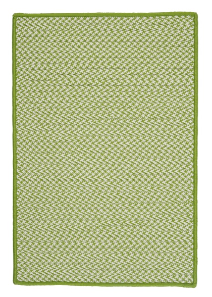 Outdoor Houndstooth Tweed - Lime 2'x3'. Picture 1