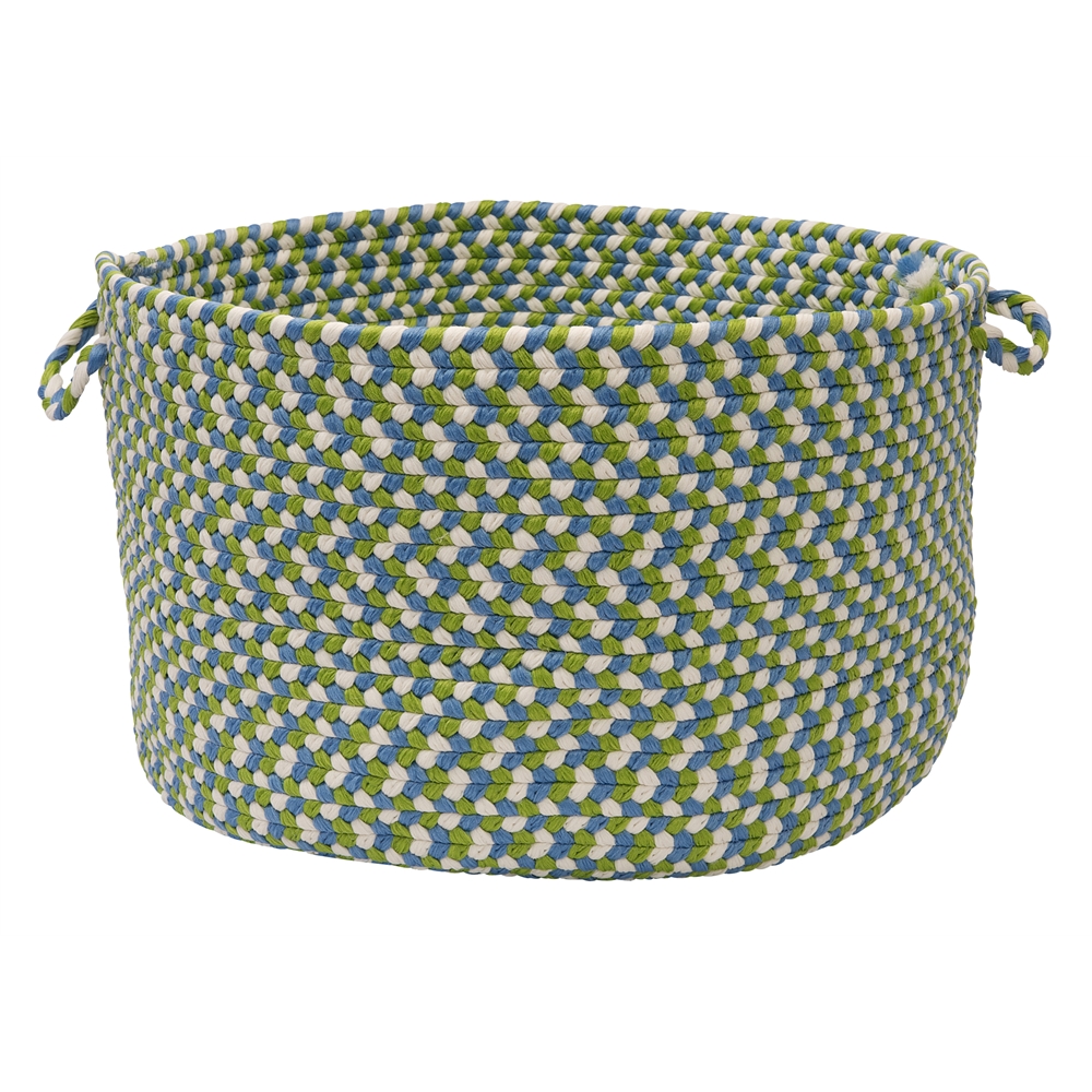 Carousel - Lime Spin 18"x12" Storage Basket. Picture 1