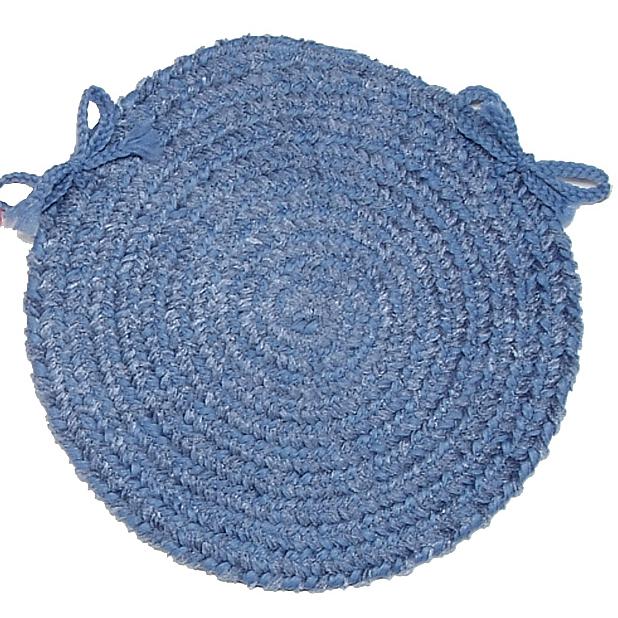 Spring Meadow - Petal Blue Chair Pad (set 4). Picture 2