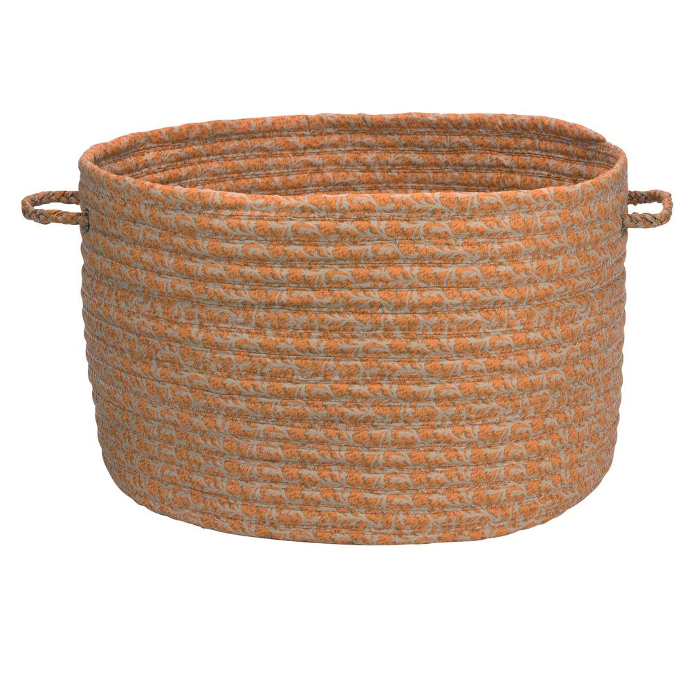Solid Fabric Basket - Rust 14"x10". Picture 1