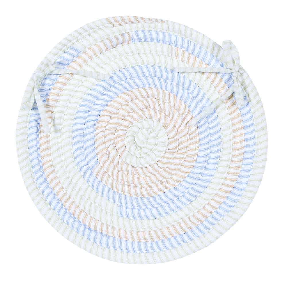 Ticking Stripe- Starlight Chair Pad (set 4). Picture 2