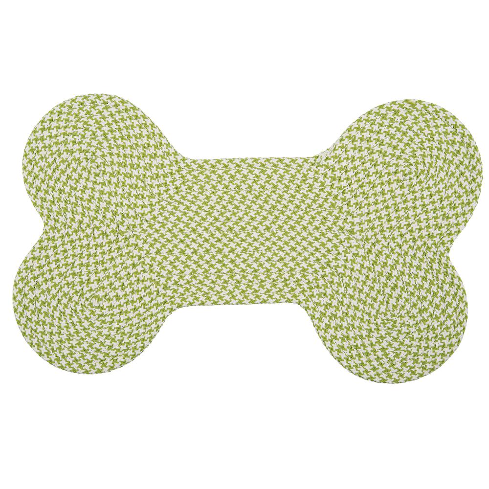 Dog Bone Houndstooth Bright - Lime 22"x34". Picture 2