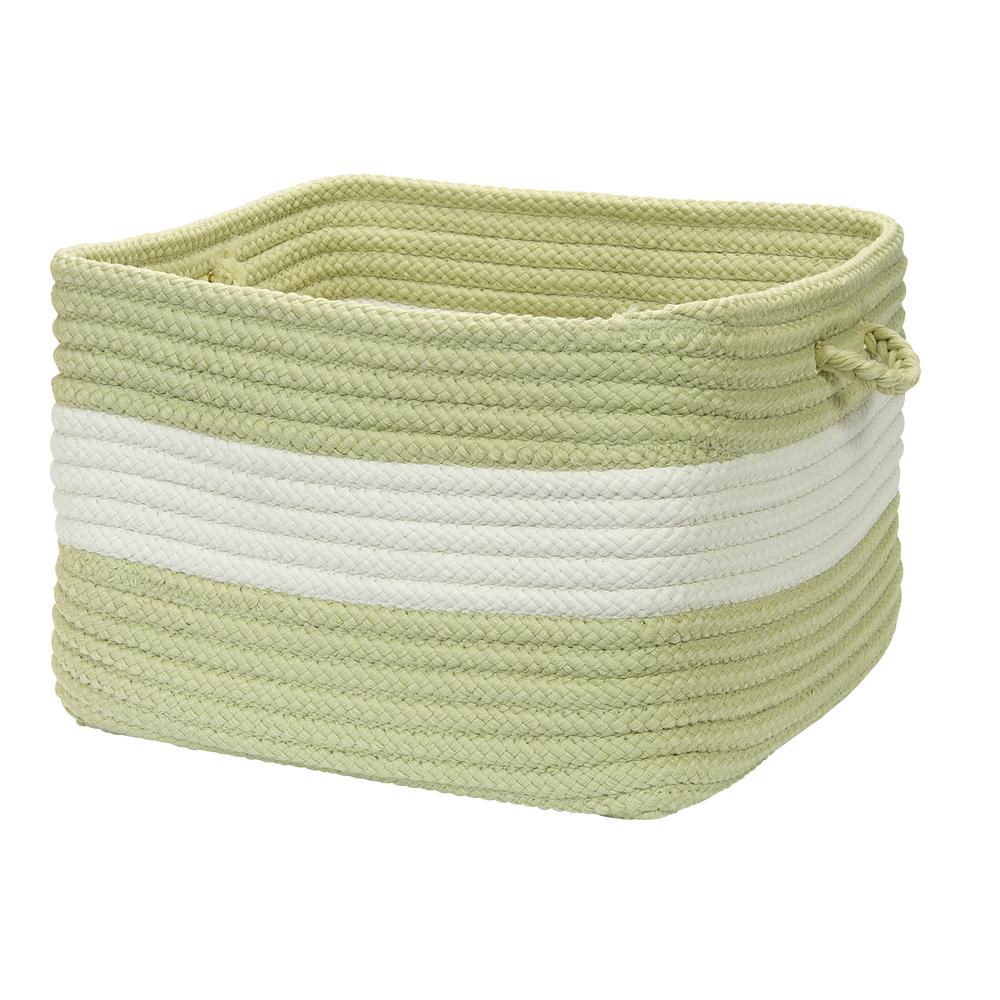 Rope Walk- Celery 14"x10" Utility Basket. Picture 2