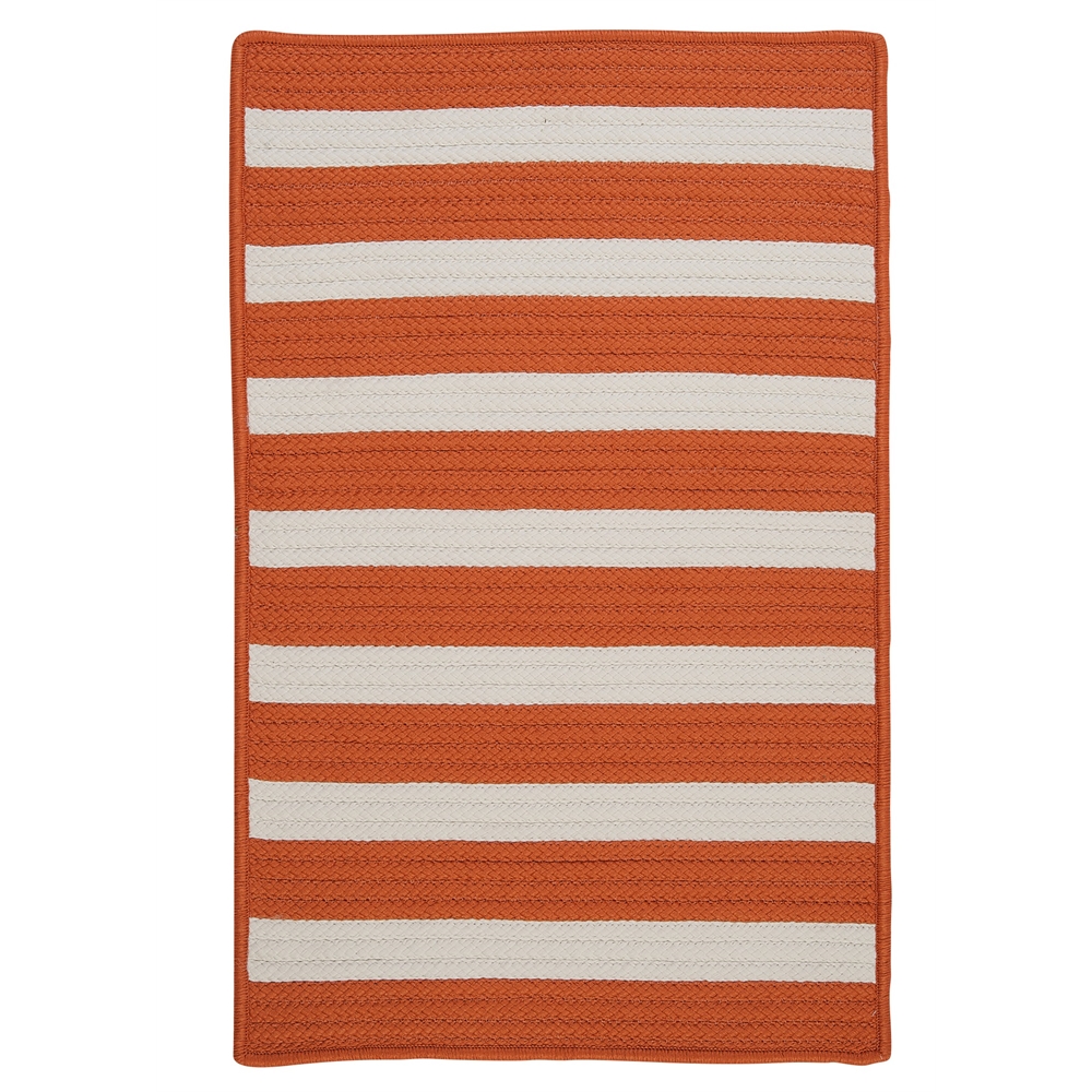 Stripe It- Tangerine 7'x9'. Picture 1