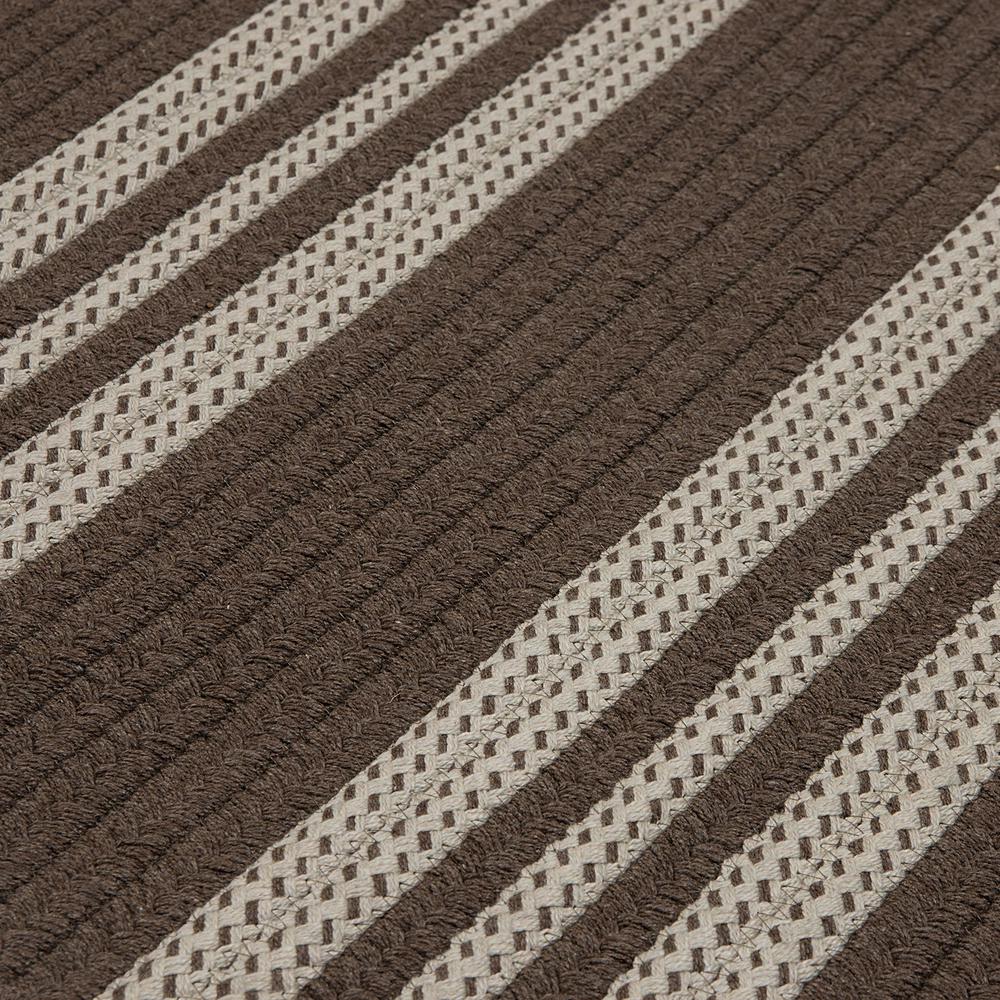 Sunbrella Southport Stripe - Mink sample Swatch. Picture 1