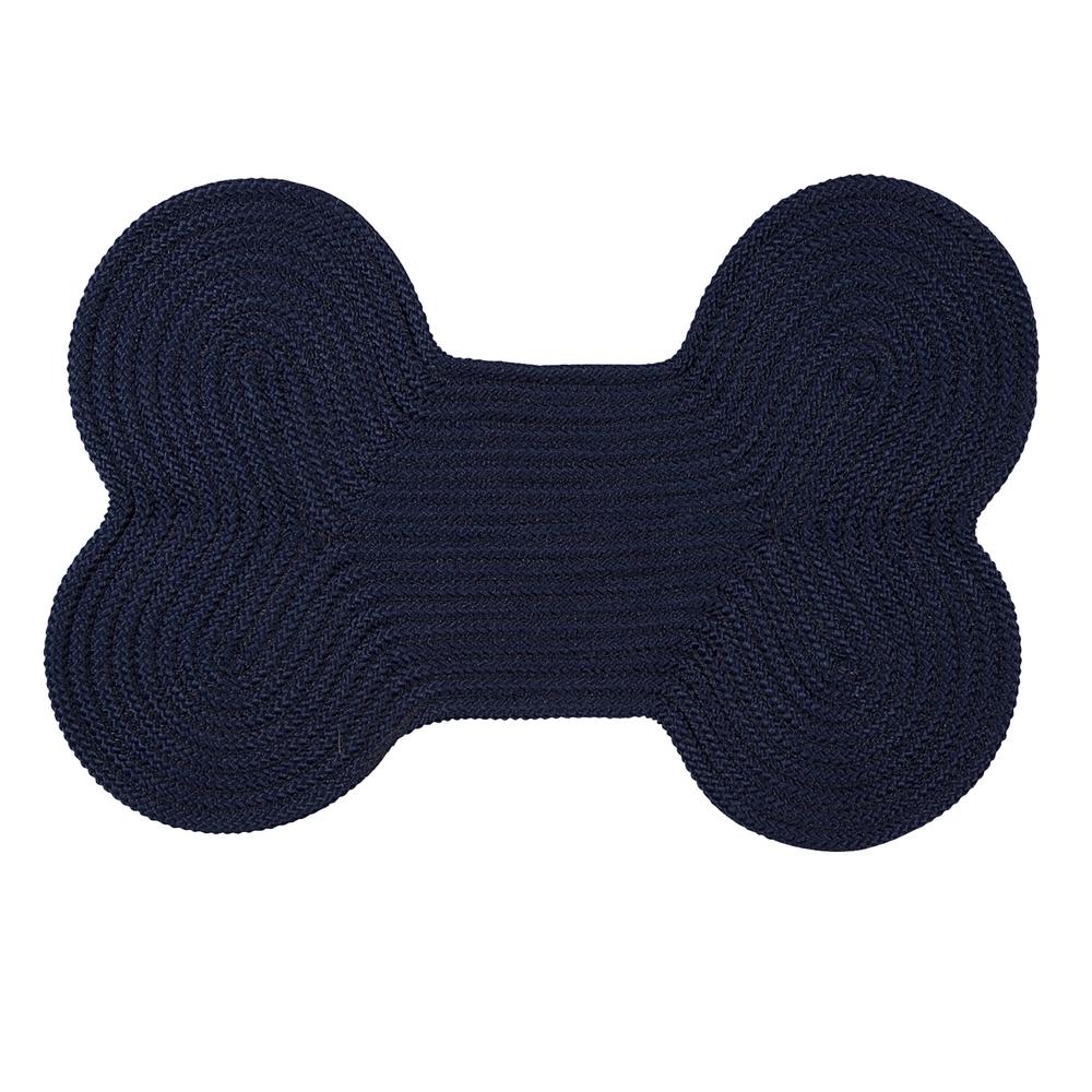 Dog Bone Solid - Navy 18"x30". Picture 2