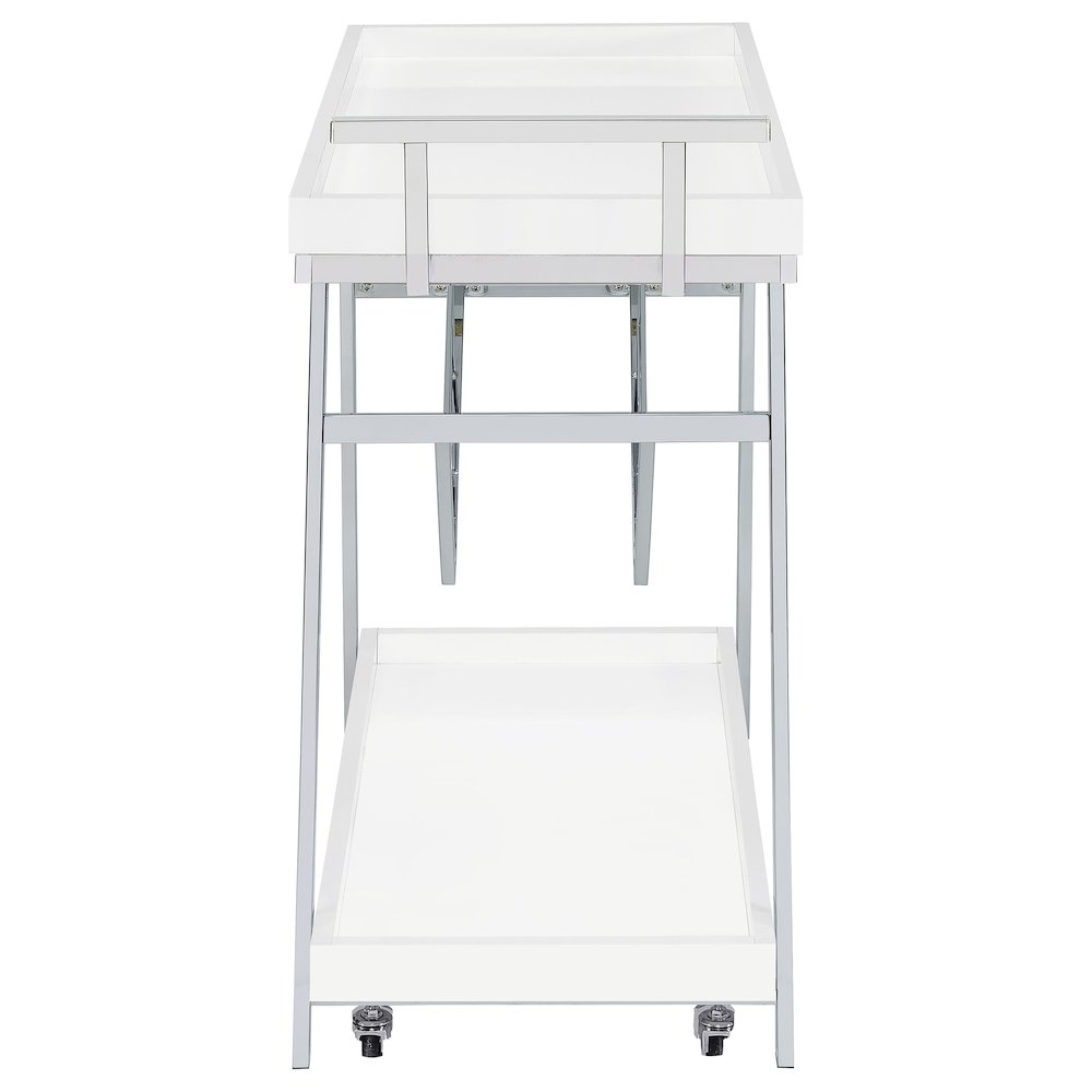 2-tier Bar Cart with Storage Drawer. Picture 8