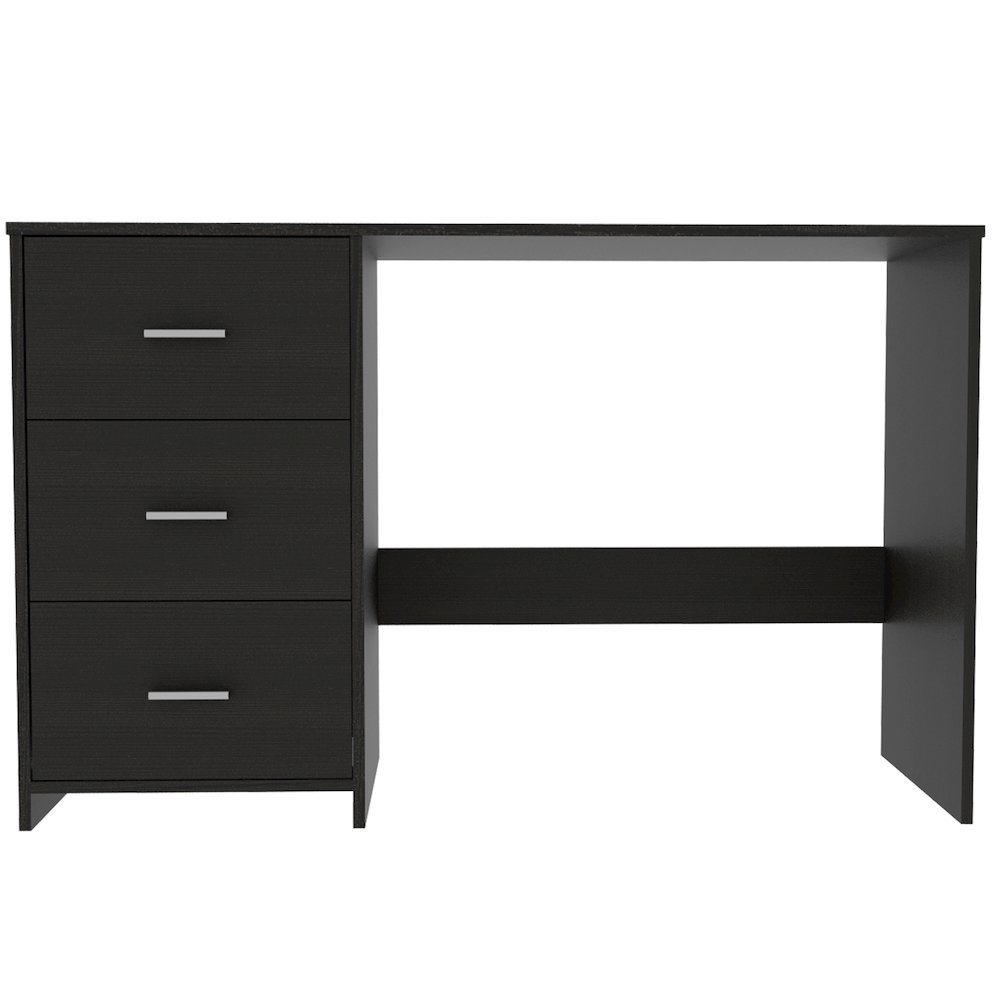 3-Drawer Writing Desk Black Wengue. Picture 2