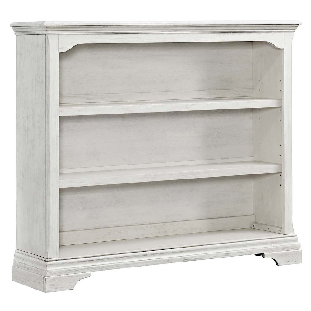 Westwood Design Olivia Traditional Wood Bookcase in Brushed White. Picture 1