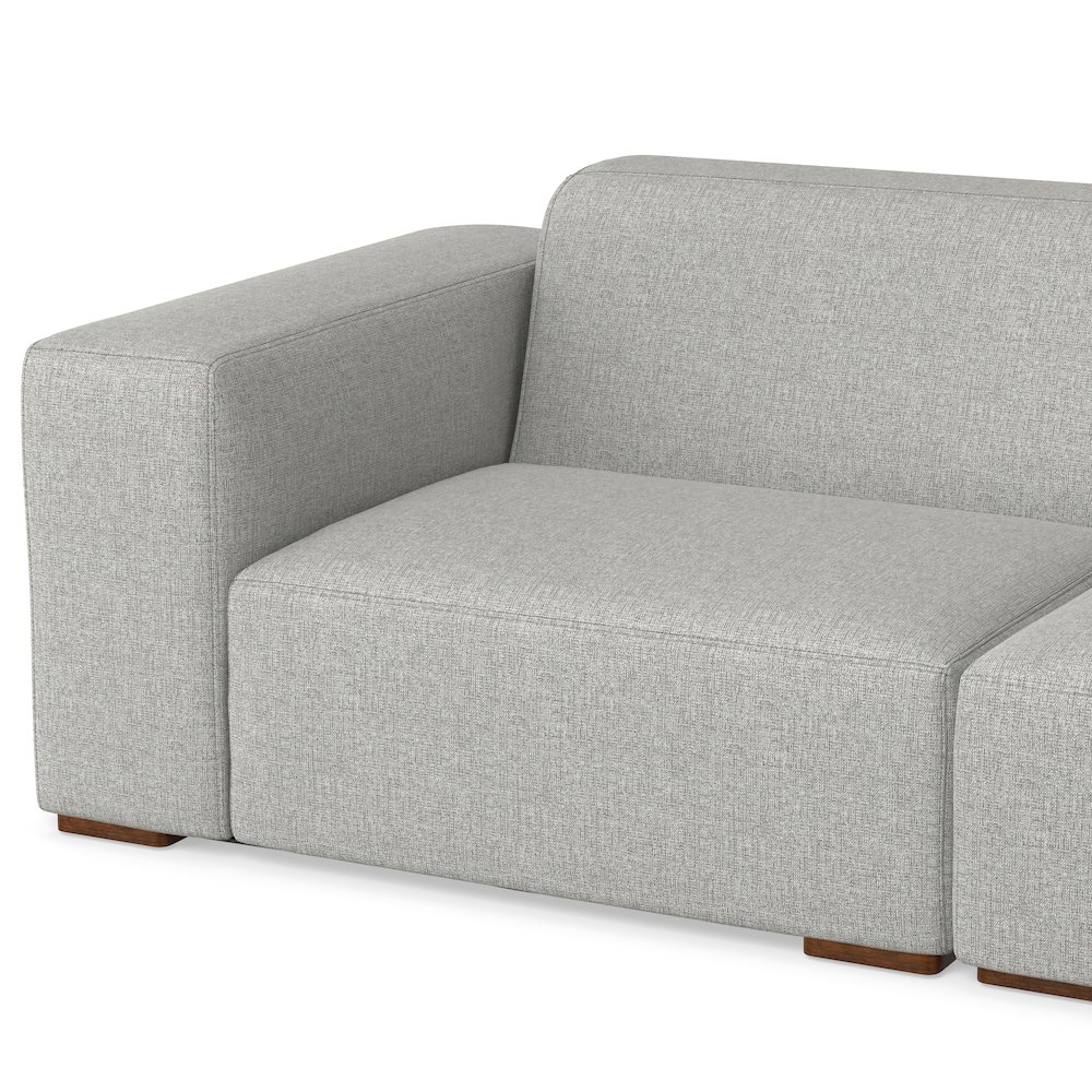 Rex Corner Sectional Modular Sofa In Tightly Woven Performance Fabric. Picture 4