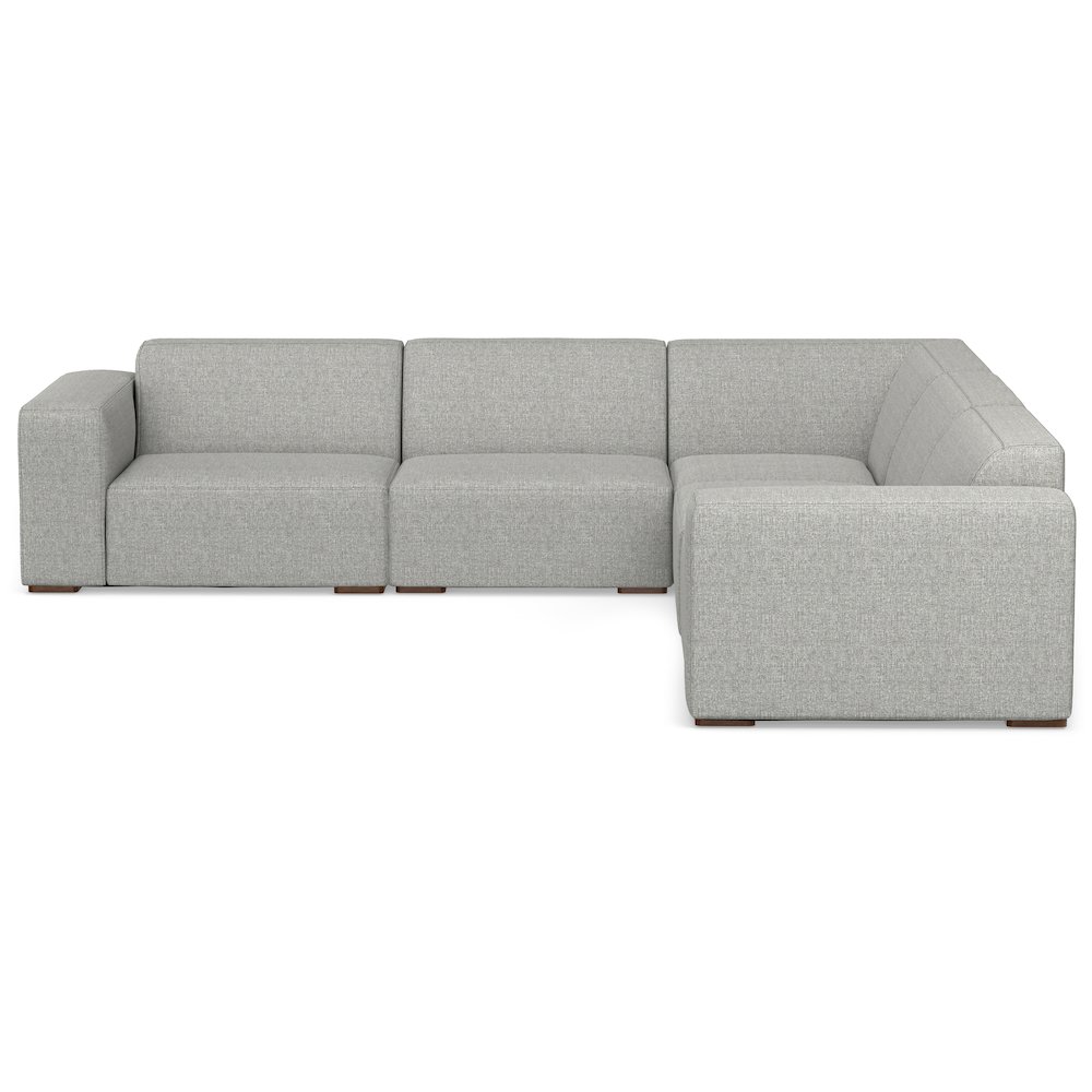 Rex Corner Sectional Modular Sofa In Tightly Woven Performance Fabric. Picture 1