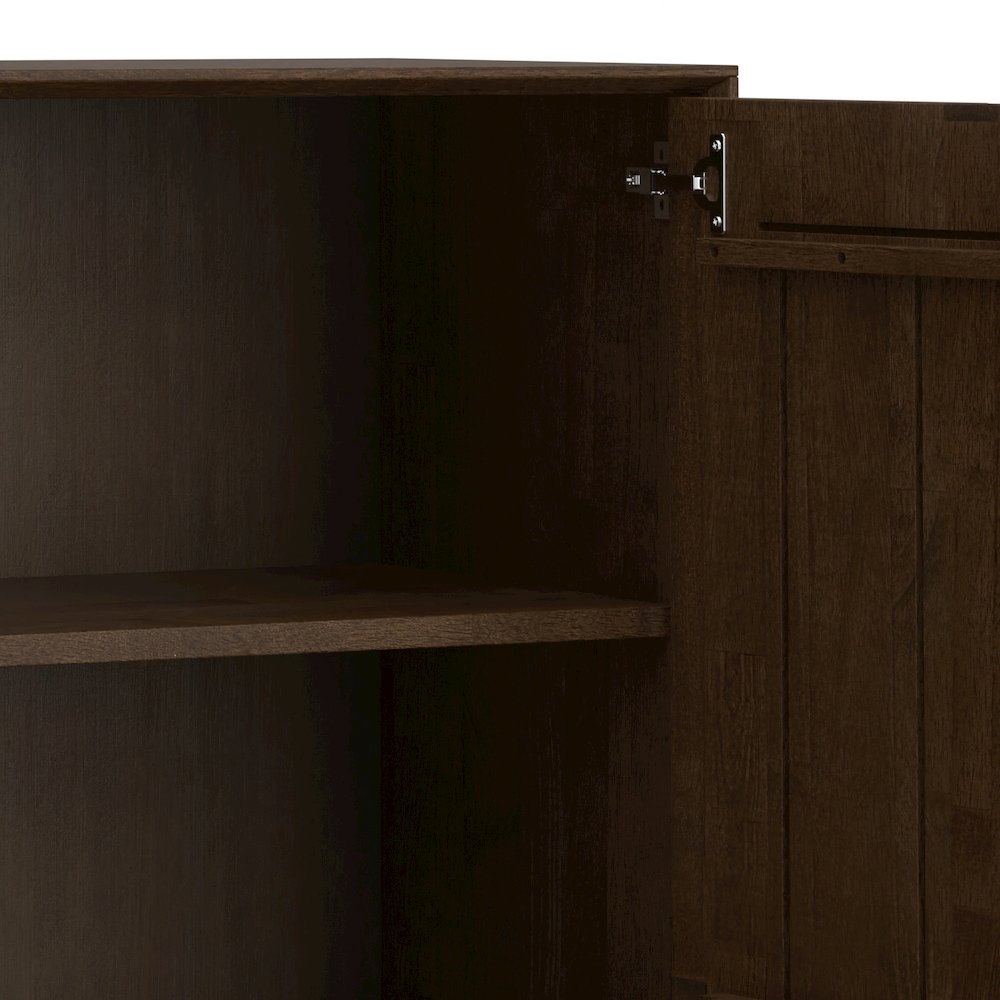 Banting Solid Hardwood 2 Door Sideboard Buffet In Walnut Brown. Picture 4